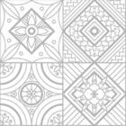 Papel De Parede Adesivo Azulejo Geométrico N06069