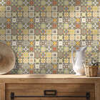 Papel De Parede Adesivo Azulejo Ladrilho  Decorar Cozinha 9mx