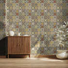 Papel De Parede Adesivo Azulejo Ladrilho  Decorar Cozinha 9mx