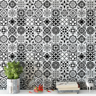 Papel De Parede Adesivo Azulejo Lavável Preto E Branco Para C