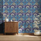 Papel De Parede Adesivo Azulejo Mosaico Colorido Decoração 2,