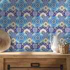 Papel De Parede Adesivo Azulejo Mosaico Colorido Decoração 3m