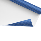 Papel De Parede Adesivo Azulejo Pastilha Azul Cozinha 2,80m