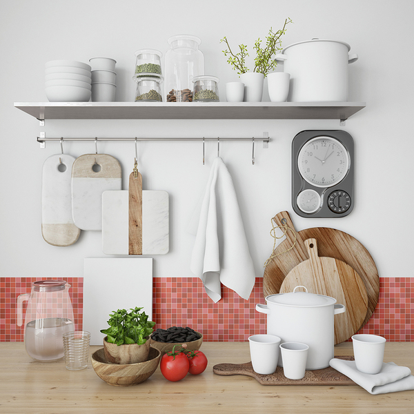 Papel De Parede Adesivo Azulejo Pastilha Tons Vermelho 2,80m