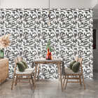 Papel De Parede Adesivo Azulejo Quadradinhos Branco Preto 10m