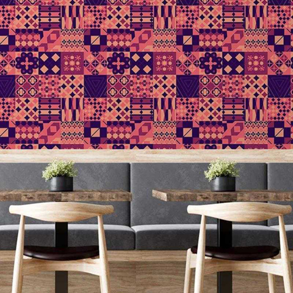 Papel De Parede Adesivo Azulejo Retrô N05100