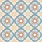 Papel De Parede Adesivo Azulejo Retrô N07002