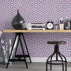 Papel De Parede Adesivo Azulejo Rosa N05077