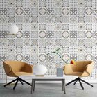 Papel De Parede Adesivo Azulejo Tons Bege N03029 0,48x2,5m