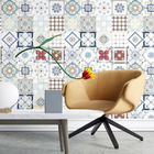 Papel De Parede Adesivo Azulejo Vermelho N03027