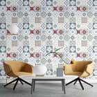 Papel De Parede Adesivo Azulejo Vermelho N03027