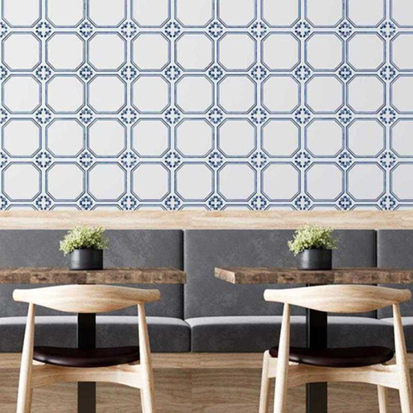 Papel De Parede Adesivo Azulejo Vintage N05215