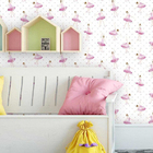 Papel De Parede Adesivo Ballet Poá Rosa 386645671