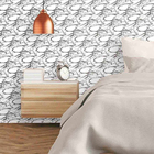 Papel De Parede Adesivo Ballet Rabiscos 504736573