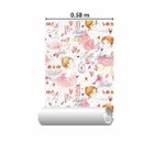 Papel De Parede Adesivo Ballet Rosa Fofo 437527330 R 0,48x3m