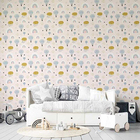 Papel De Parede Adesivo Balões Arco-iris N05110