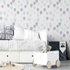 Papel De Parede Adesivo Balões Lilás E Azul N05106