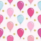 Papel De Parede Adesivo Balões Rosa Azul N05114