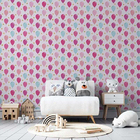 Papel De Parede Adesivo Balões Rosa Azul N05114