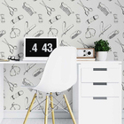 Papel De Parede Adesivo Barbearia Retro N07063