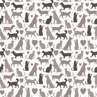 Papel De Parede Adesivo - Bichos De Estimação - 049pps