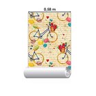 Papel De Parede Adesivo Bicicleta N011030