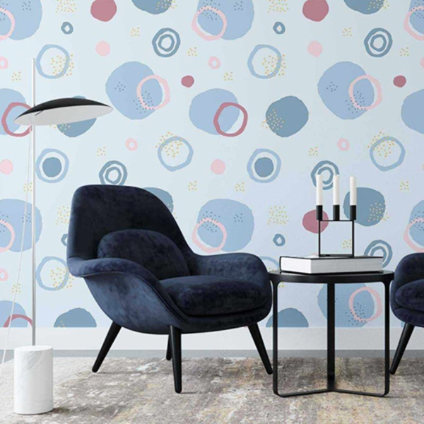 Papel De Parede Adesivo Bolhas Artístico N02065