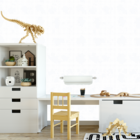 Papel De Parede Adesivo Bolinhas Azul Fundo Off White 12m