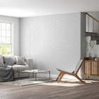 Papel De Parede Adesivo Bolinhas Branco Cinza Abstrato 2,80m