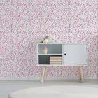 Papel De Parede Adesivo Bolinhas Em Rosa 2,70x0,57m