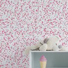 Papel De Parede Adesivo Bolinhas Em Rosa 2,70x0,57m