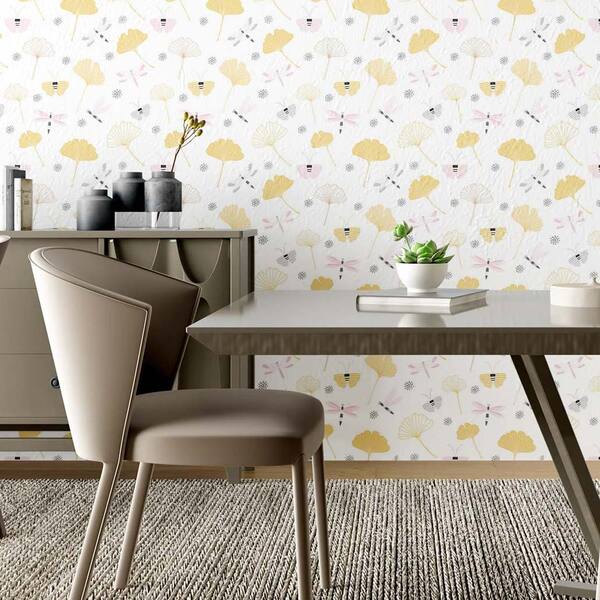 Papel De Parede Adesivo Borboleta Natureza N02224 0,48x2,5m