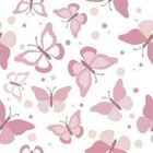 Papel De Parede Adesivo Borboleta Rosa 159025499