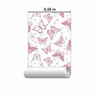 Papel De Parede Adesivo Borboleta Rosa 159025499