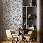 Papel De Parede Adesivo Borboletas Preto E Branco 2,80m