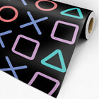 Papel De Parede Adesivo Botões Playstation Para Quarto Gamer