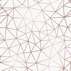 Papel De Parede Adesivo Branco Pirâmide Rosé Lavável 3m