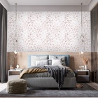 Papel De Parede Adesivo Branco Pirâmide Rosé Lavável 3m