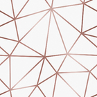 Papel De Parede Adesivo Branco Rosé Vinilico Geométrico 3m