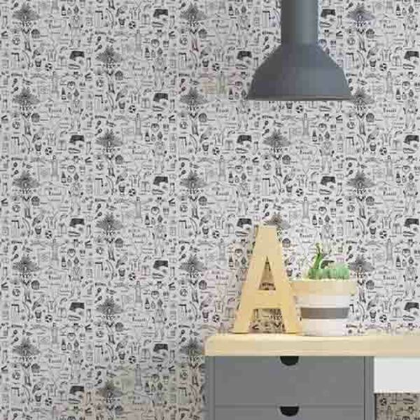 Papel De Parede Adesivo Brasil Preto 417323395