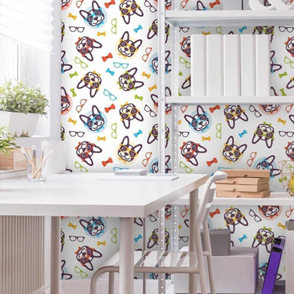 Papel De Parede Adesivo Cachorros 285698795