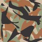 Papel De Parede Adesivo Camuflado 74589 0,58x3,00m