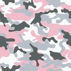 Papel De Parede Adesivo Camuflado Rosa 54712 0,58x3,00m