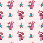 Papel De Parede Adesivo Caracol Coração Rosa Poá 9m