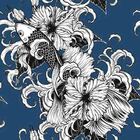 Papel De Parede Adesivo Carpas Flores N09018