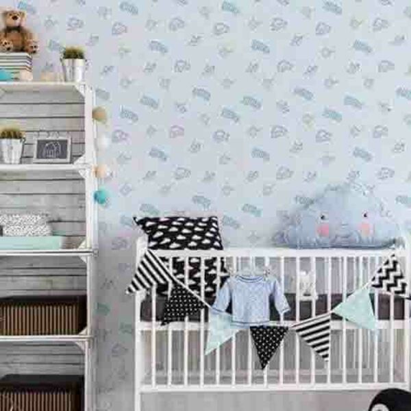 Papel De Parede Adesivo Carrinhos Xadrez 96324386