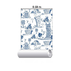 Papel De Parede Adesivo Casal, Cidade. N03074 0,48x2,5m