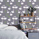 Papel De Parede Adesivo Casal De Cisnes N03134