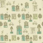 Papel De Parede Adesivo Casas 31100