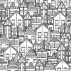 Papel De Parede Adesivo Casas Para Colorir N03068